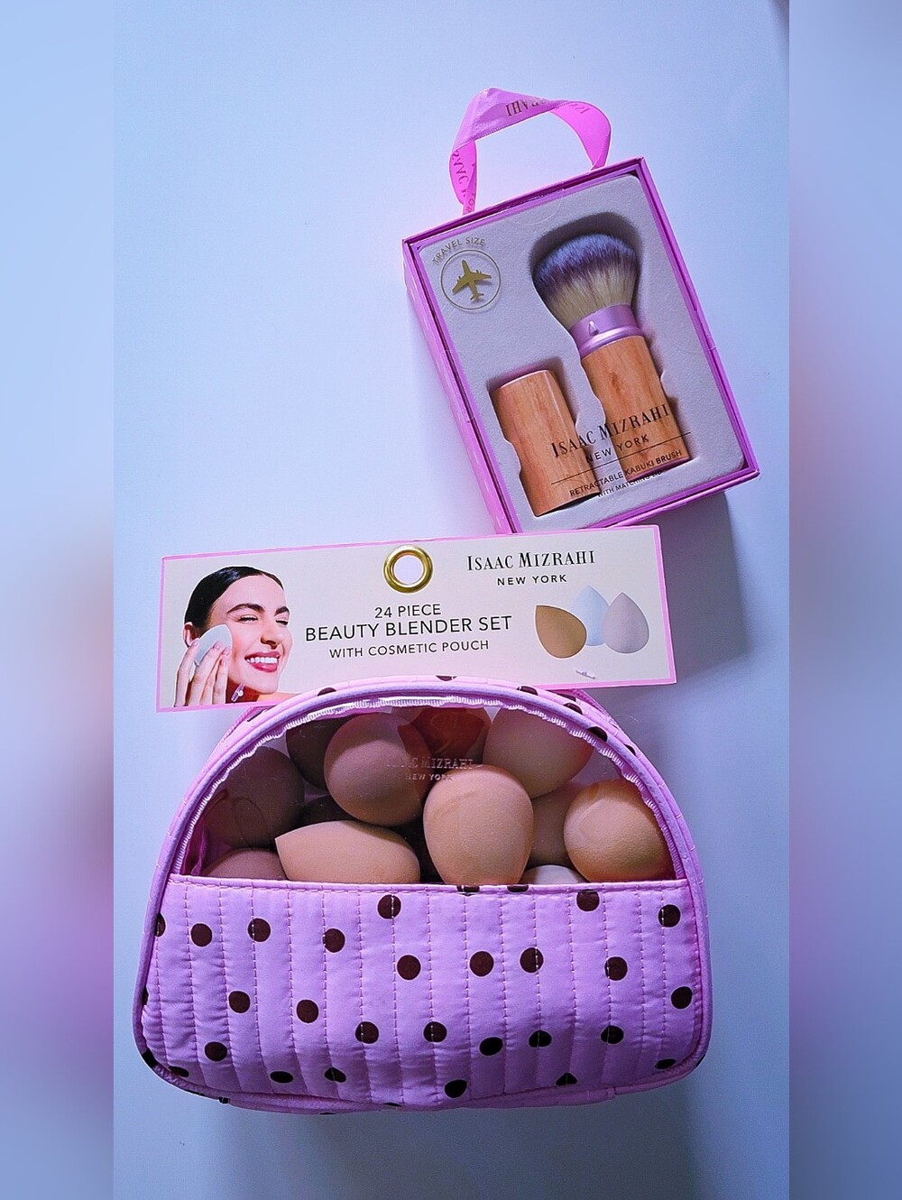 Isaac Mizrahi 24-Piece Beauty Blender Set with Pouch